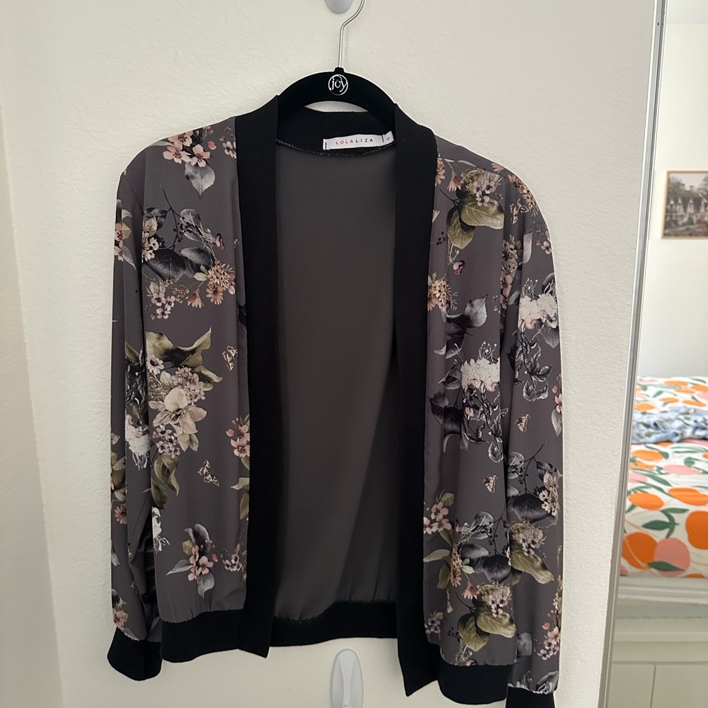 Floral Sheer Cardigan - Office, Casual